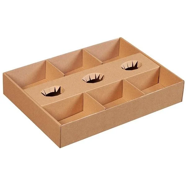9 Bölmeli Kapaklı Kraft Karton Kutu