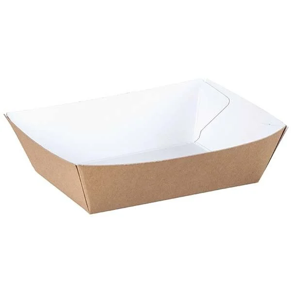 Kraft Karton Kayık Tabak