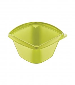 1000cc Kare Yeşil Salata Kabı